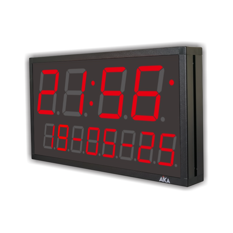 aika ntp digital clock, jam digital tersinkron dengan server gps ntp