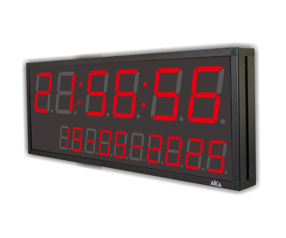 aika ntp digital clock, jam digital tersinkron dengan server gps ntp