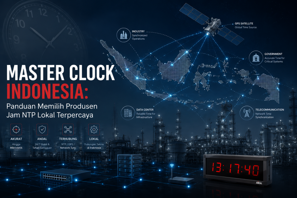 Master Clock Indonesia: Panduan Memilih Produsen Jam NTP Lokal Terpercaya